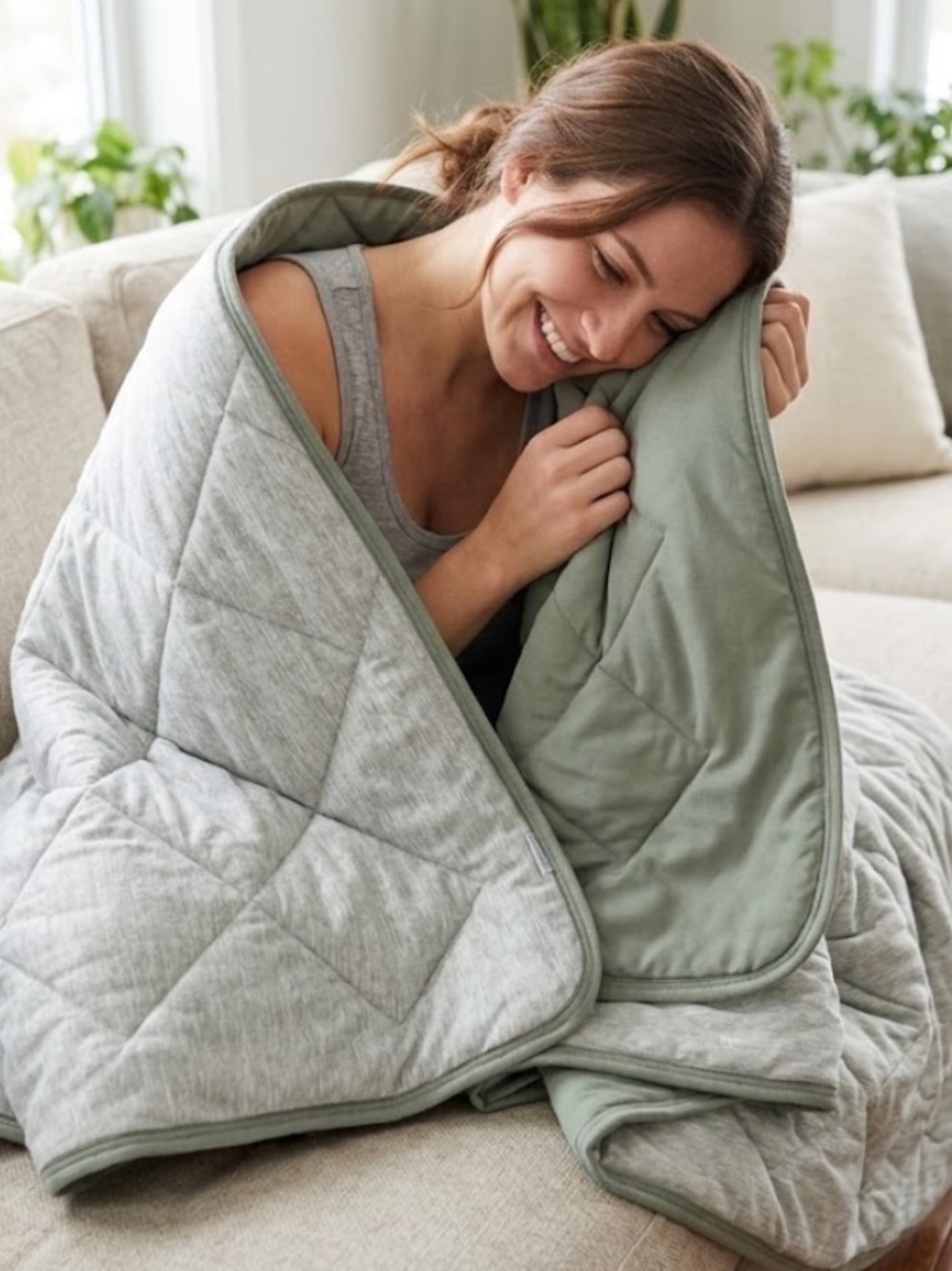 Below Zero Cooling Throw Blanket Green